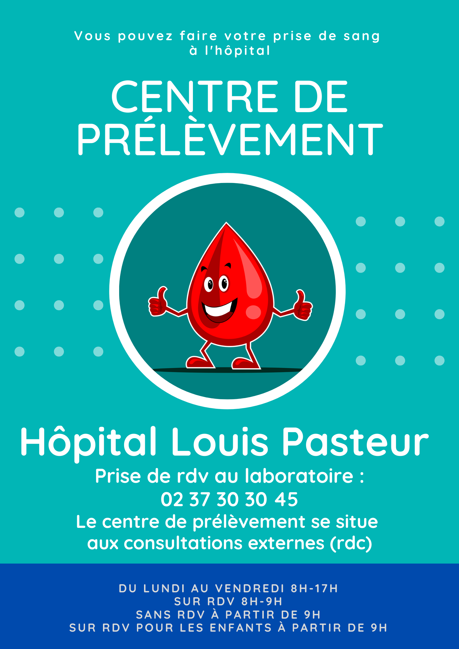 affiche centre de prélèvement