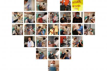 personnels hospitaliers vaccinés